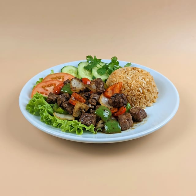 10. Com Bo Luc Lac Stir-Fried.